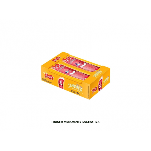 BALA - DOCILE - 15g GELATINA CANUDINHO MORANGO ACIDO - DP12
